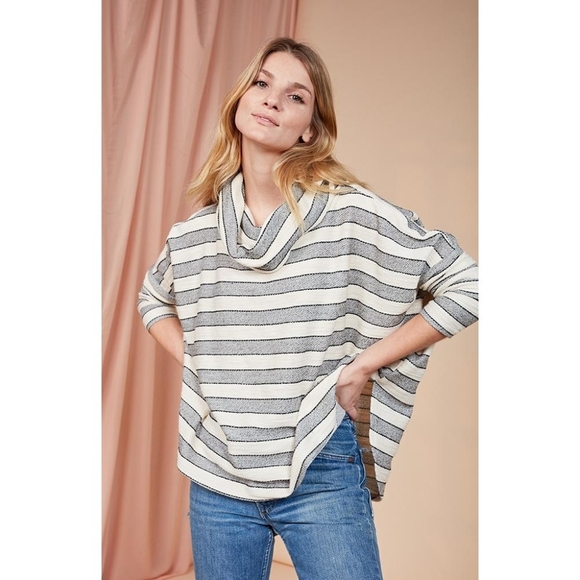 Dolan | Isidora striped cowl neck tunic -sz xs- - Picture 1 of 7